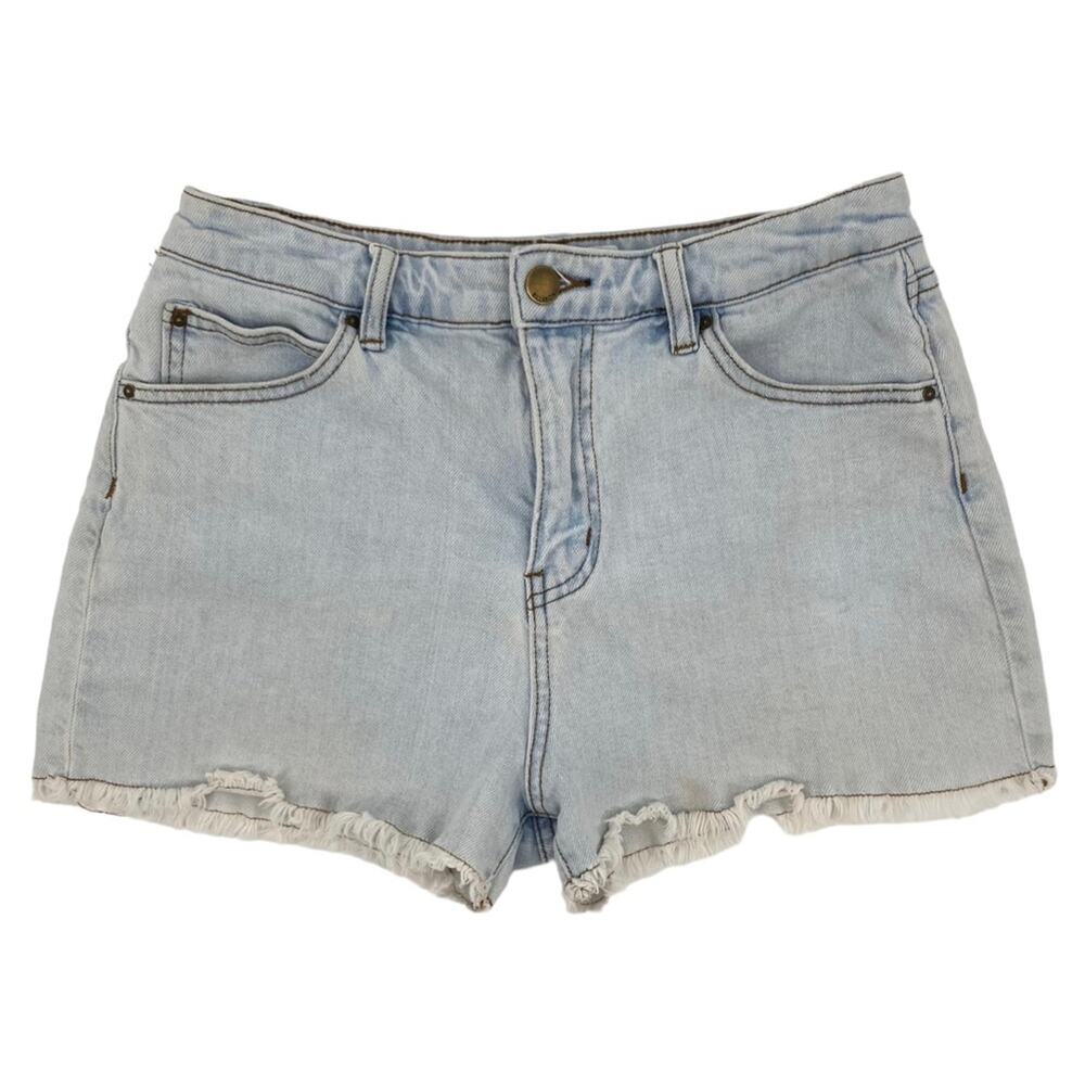 BILLABONG Cut Off Jeans Shorts Light Blue Wash Size 30